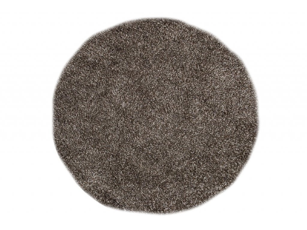 Moderní kulatý koberec SOHO - tmavě šedý 1