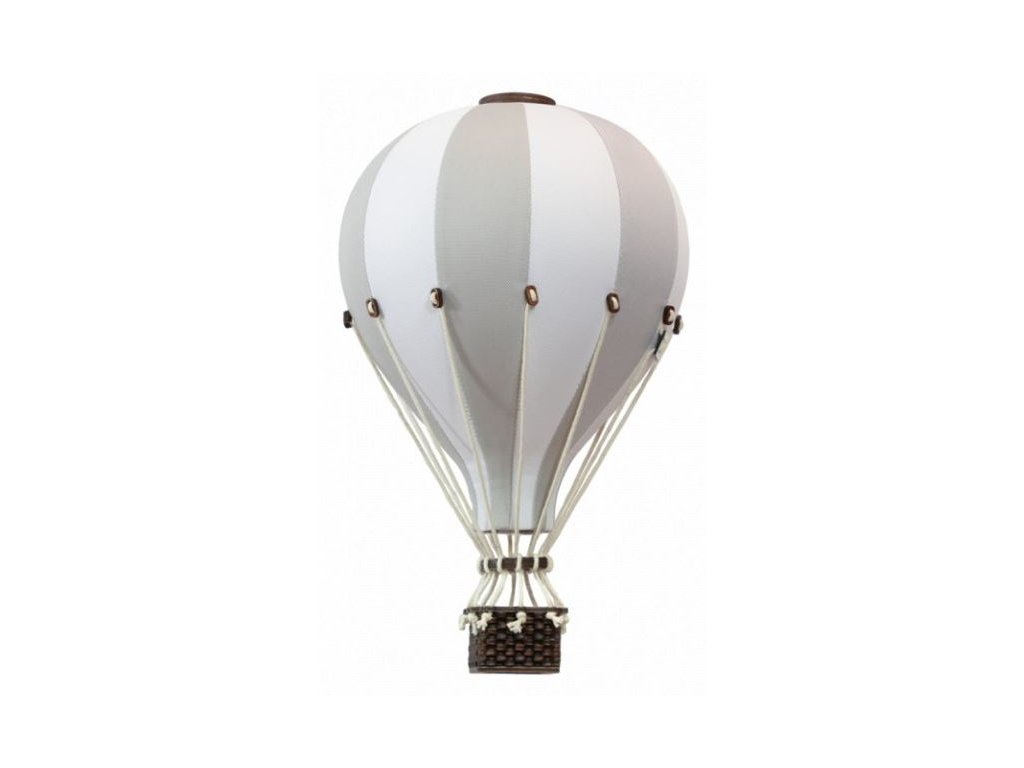 Dekorativní horkovzdušný balón Lentävä MIDI - světle šedý