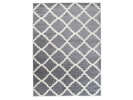 Kusový koberec MAROKO - šedý - symboly 2