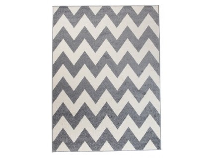 Kusový koberec MAROKO - šedý/bílý - vlnky 1