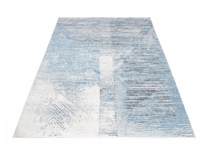 Moderní koberec DAKOTA - abstrakt 5 - modrý/šedý