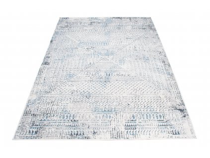 Moderní koberec DAKOTA - čáry 2 - modrý/šedý
