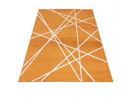 Moderní koberec Spring - čáry 1 - oranžový