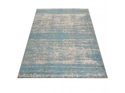Moderní koberec Spring - abstrakt 9 - tyrkysový