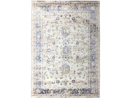 Moderní koberec Asthane - orientální 1 - bílý/tmavě modrý