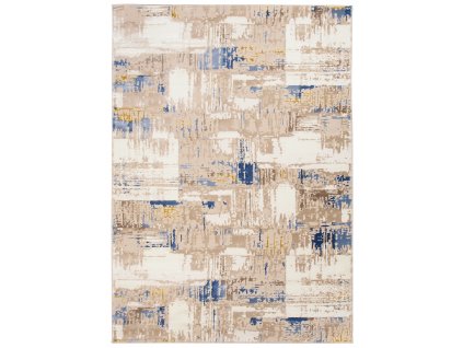 Moderní koberec Asthane - čáry 2 - béžový/tmavě modrý