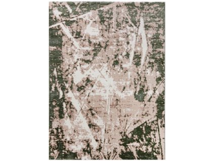 Moderní koberec Asthane - abstrakt 3 - béžový/zelený