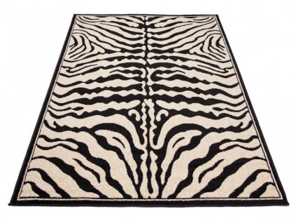 Moderní koberec Atlas - zebra 1 - černý/bílý