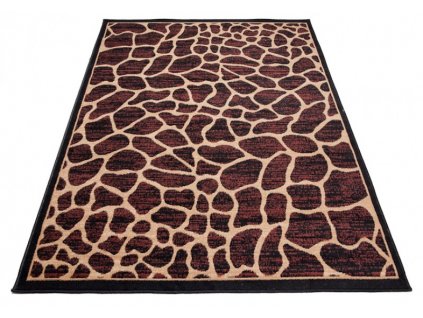 Moderní koberec Atlas - tygrovaný 3 - černý