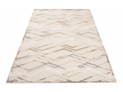Moderní koberec Aventura - vlnky 2 - krémový