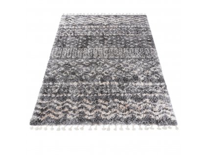 Moderní koberec Aztec - geometrické tvary 1 - krémový/tmavě šedý