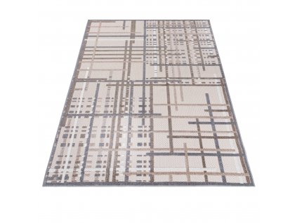 Moderní koberec Aventura - čáry 1 - krémový