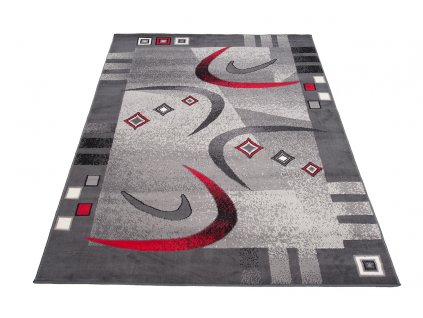 Moderní koberec Tap - obrazce 1 - šedý