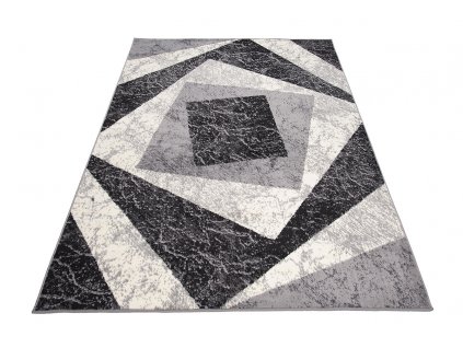 Moderní koberec Tap - čtverce 2 - šedý