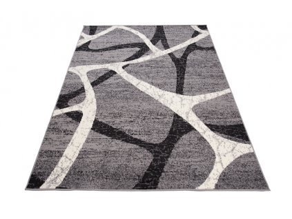 Moderní koberec Tap - obrazce 2 - krémový/šedý