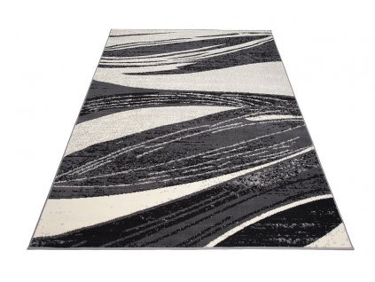 Moderní koberec Tap - vlnky 1 - krémový/šedý