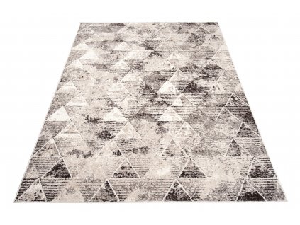 Moderní koberec Fiesta - trojúhelníky 1 - béžový