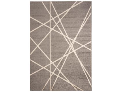 Moderní koberec SPRING - tmavě šedý - čáry 1