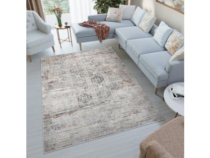 Moderní koberec Feyruz - orientální 4 - krémový