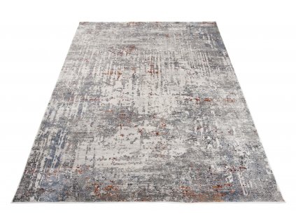 Moderní koberec Feyruz - abstrakt 2 - šedý