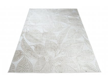 Moderní koberec Isphahan - listy 1 - krémový