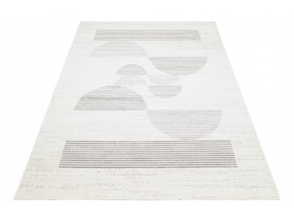 Moderní koberec Grace - geometrické tvary 1 - krémový