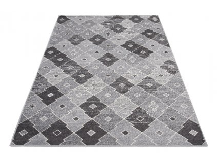 Moderní koberec FIKA - šedý - obrazce 1