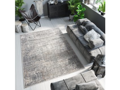 Moderní koberec Lydia - orientální 1 - tmavě šedý