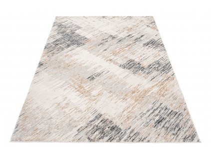 Kusový koberec Montreal - abstrakt 1 - světle béžový/šedý