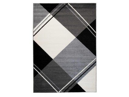 Moderní koberec JAWA - šedý - čtverce 1