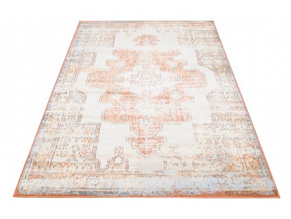 Kusový koberec Mia - orientální 3 - krémový/oranžový