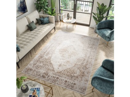 Kusový koberec Portland - orientální 2 - bílý/béžový