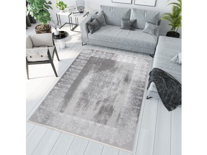 Kusový koberec Palermo - orientální 1 - šedý