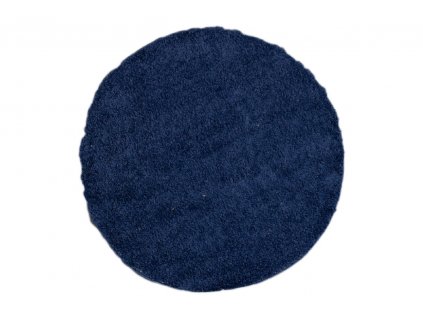 Moderní kulatý koberec SOHO - námořnický modrý