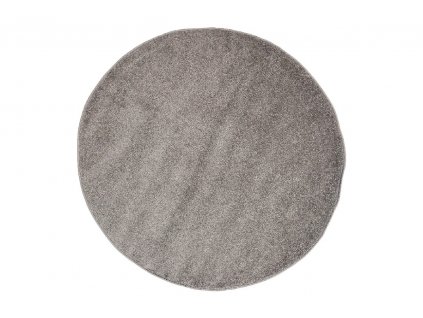 Moderní kulatý koberec SPRING - tmavě šedý
