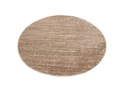 Moderní kulatý koberec SARI - světle béžový 1