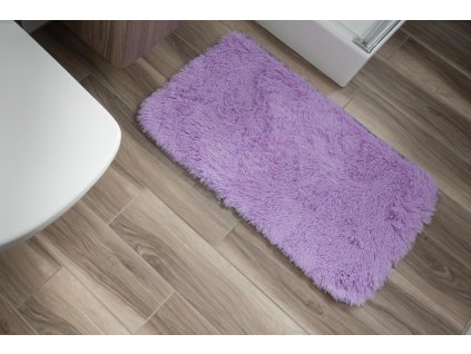 Plyšová koupelnová předložka BEST - fialová