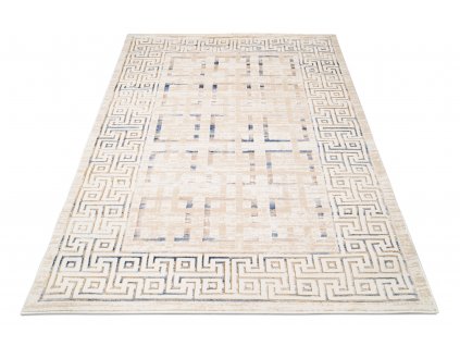 Moderní koberec Artemis - bludiště 1 - krémový
