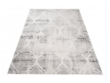 Moderní koberec Sparta - mřížka 1 - šedý