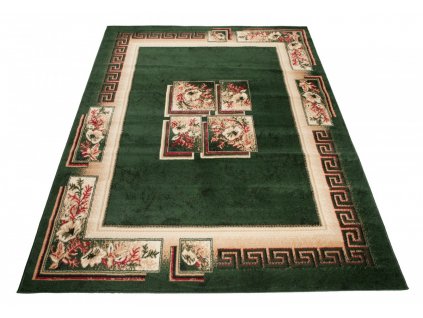 Moderní koberec ATLAS - geometrické tvary 1 - zelený