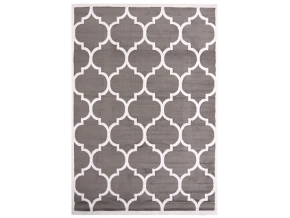 Moderní koberec GALA - mřížka 1 - šedý