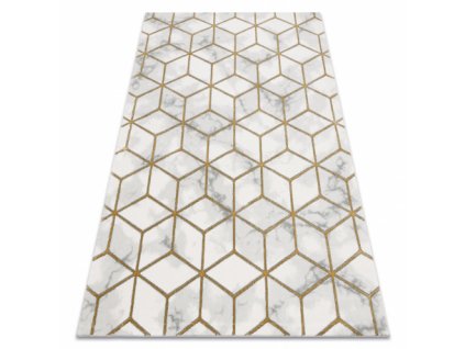 Moderní koberec Easy - geometrické tvary 1 - krémový