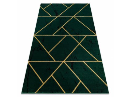 Moderní koberec Easy - zlaté tvary 2 - zelený