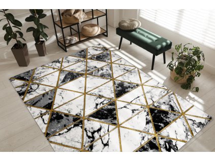 Moderní koberec Easy - triangl 1 - krémový