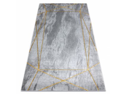 Moderní koberec Easy - tesseract 1 - stříbrný mramor