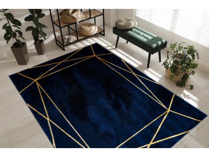 Moderní koberec Easy - tesseract 1 - modrý