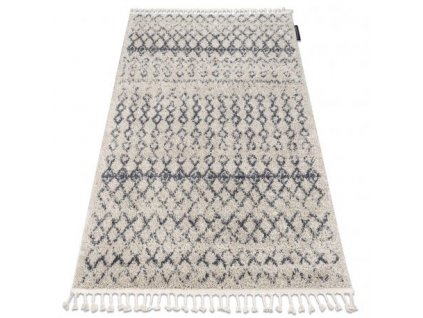 Koberec se střapci Herbert - dlouhý vlas 3 - krémový