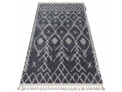 Koberec se střapci Herbert - dlouhý vlas 6 - šedý