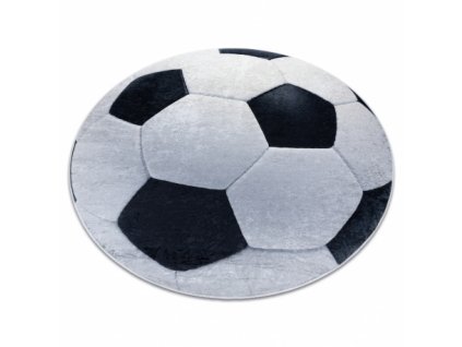 Dětský kulatý koberec BAMBINO - fotbalový míč