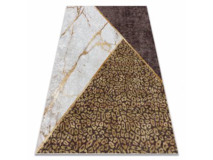 Pratelný koberec Romi - mramor 2 - hnědý